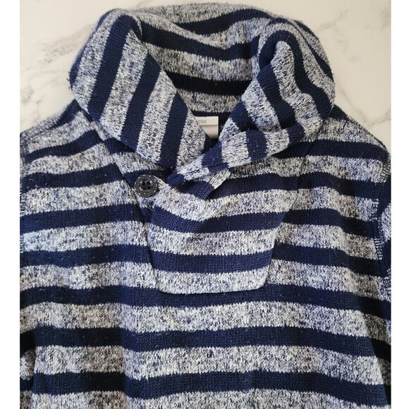Gap Baby Navy & Gray Striped Mock Neck Sweater 5T - Picture 2 of 5